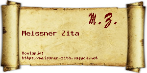 Meissner Zita névjegykártya